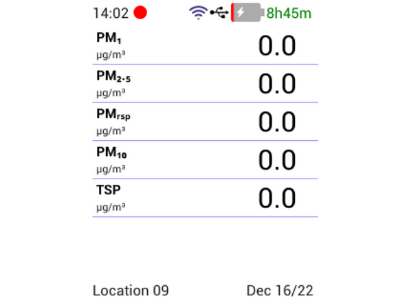 Exit the Settings menu by pressing and holding the LEFT ARROW