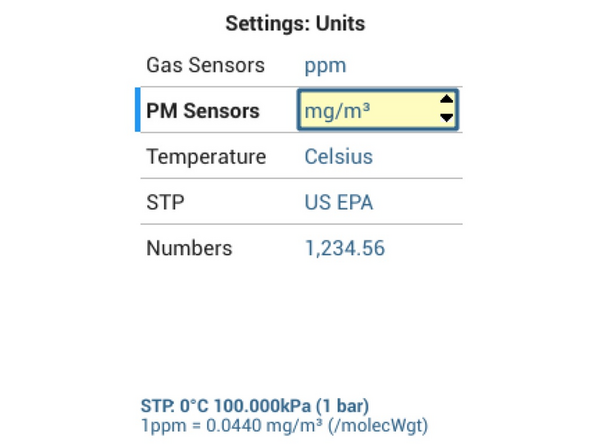 Navigate to Settings &gt; Units