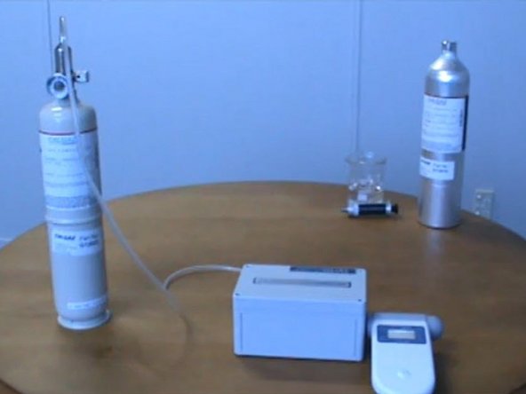 Make sure the handheld monitor is on.