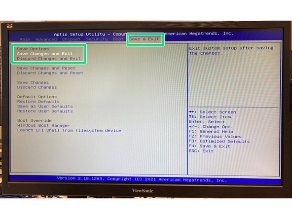 Change &quot;Boot Option #1&quot; to USB Device and Hit Enter