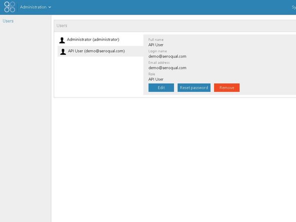 To edit a user's login: