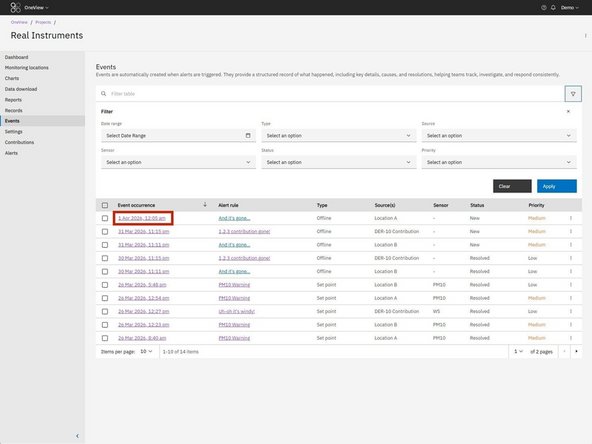 Managing Events in OneView