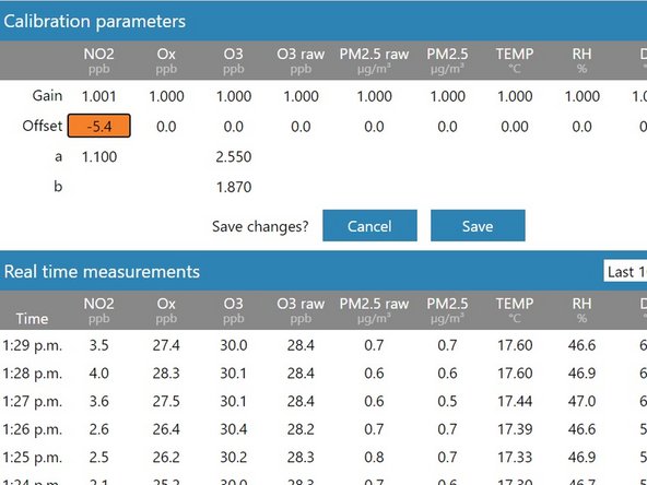 If the new offset is within the accepted range (see the Minimum and maximum recommended offset column), you can upload your new offset.