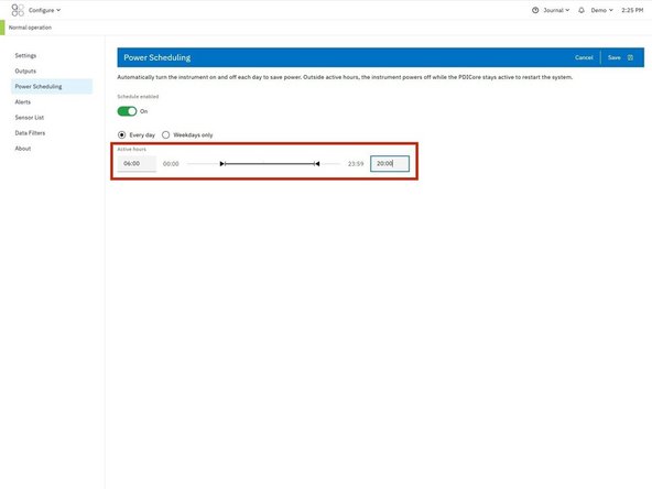 Every day → runs 7 days per week