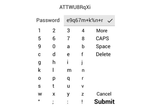 Enter the Wi-Fi password