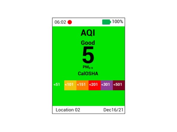 Navigate to Settings &gt; AQI