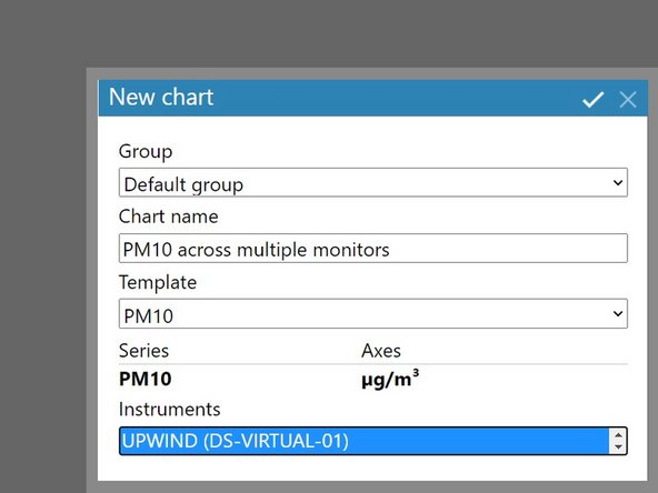 Select New chart… under Advanced Charts in the side menu.
