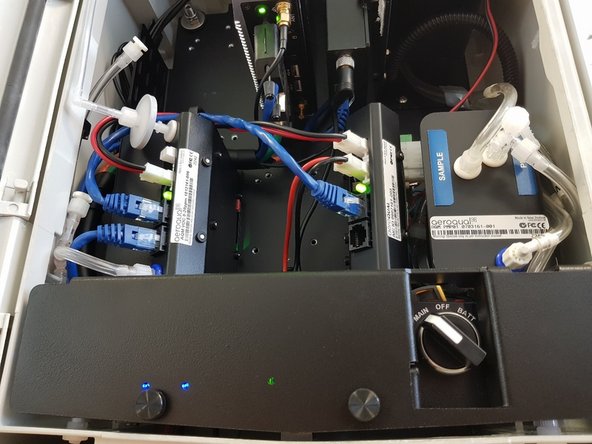 Reconnect power to the instrument and switch the instrument on using the power selector switch.