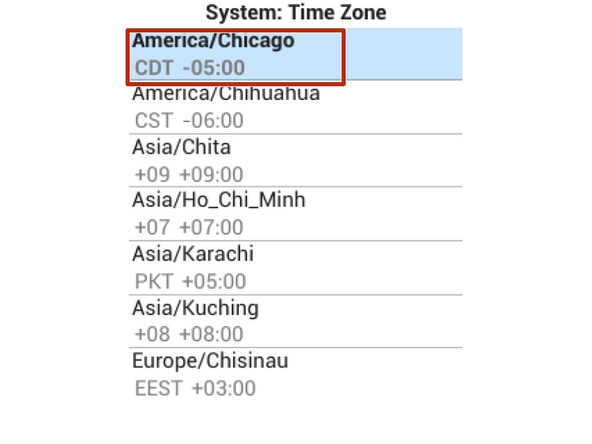 Enter the name of a large city in your preferred time zone, and select Submit
