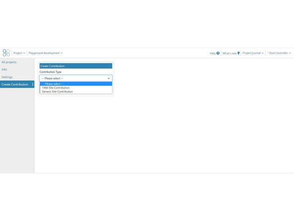 Chose the type of contribution you wish to set up: