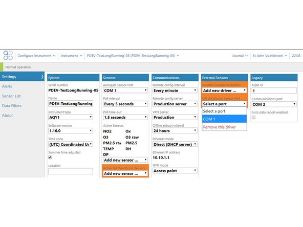 Wait a few minutes and log in to Aeroqual Connect.