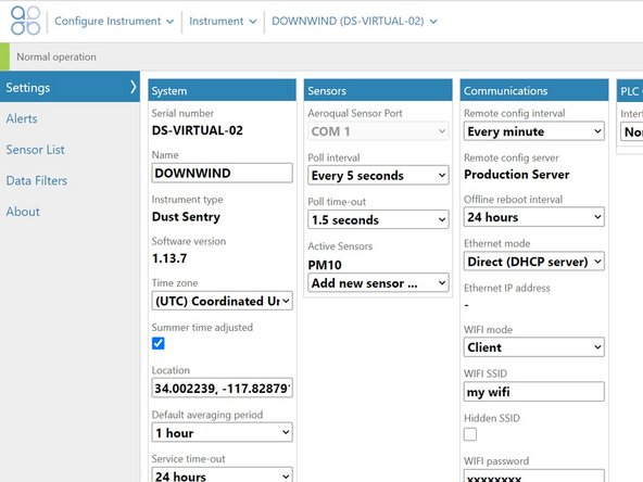 From the home screen, click Configure.