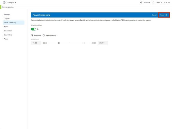 Weekdays only → runs Monday to Friday