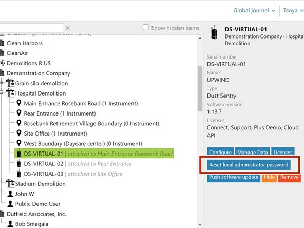 If an Aeroqual Connect administrator has forgotten their password and the default administrator has been deleted (login name: administrator / password: aqmadmin), you can recreate the default administrator in Cloud.