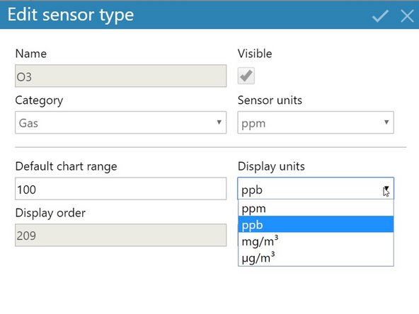 Select Sensor List from the side menu.