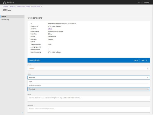 You can update the following fields: