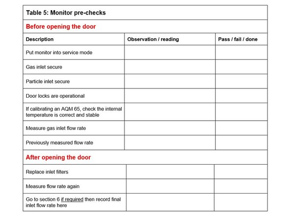Put the monitor into service mode.