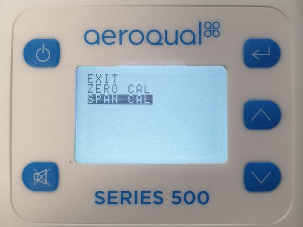 Press the MUTE and DOWN buttons simultaneously for 2 seconds.