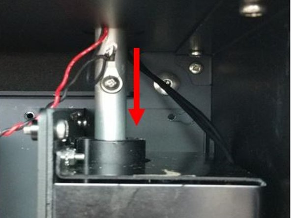 Push the tube all the way into the optical engine.