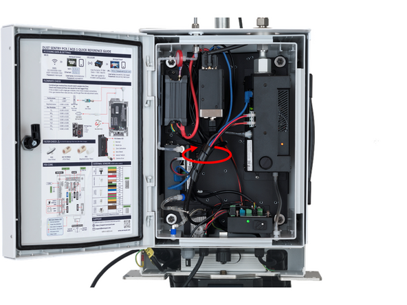 Remove the sensor cable from and cable wraps to allow it to be removed