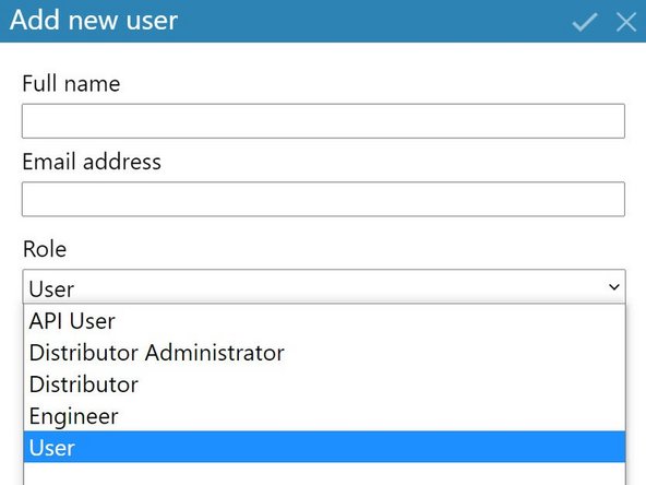 To create a user and assign them to an organization or project, select the organization or project in the hierarchy.