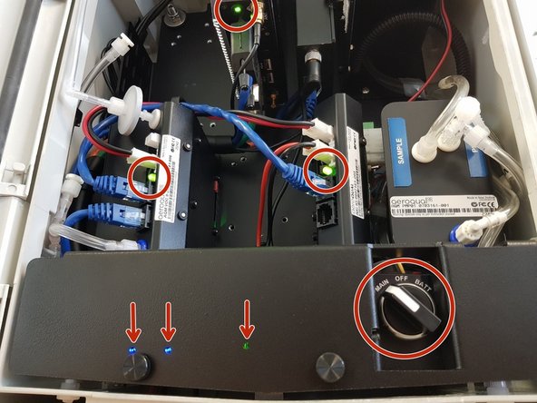 Carry out the following checks to assess the function of the newly upgraded instrument: