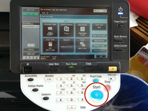 Click on &quot;start&quot;