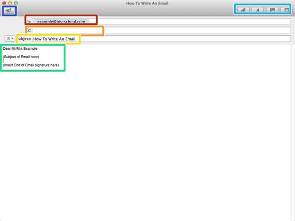 Type in the email of the people you want to receive the email