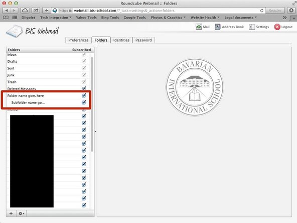 The folder(s) should appear in the left-hand side bar. If they don't there is an issue. Please approach the IT Helpdesk or the Genius Bar