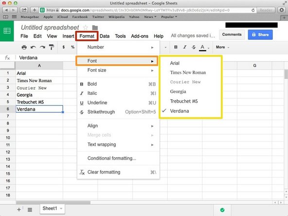 Click &quot;Format&quot;