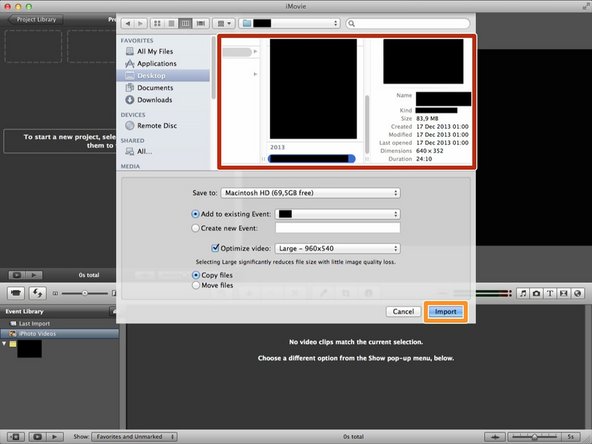 Click a movie from the box.