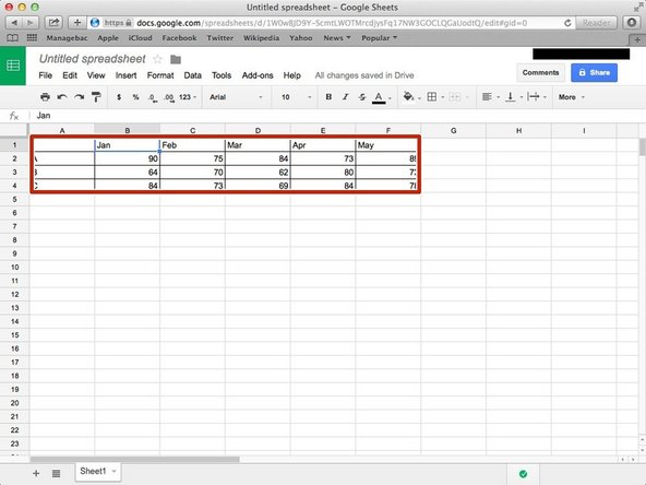 Click a box, and then type information you want to use.