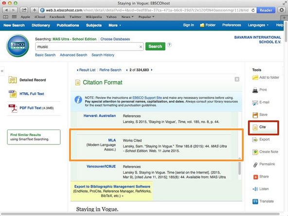 Click on cite to cite the article