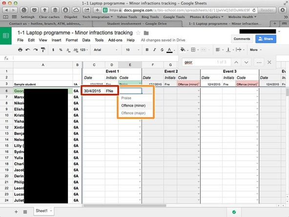 Once you have found the student you were looking for