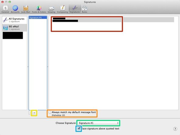 You can edit your signature, if you click it and type the different signature.