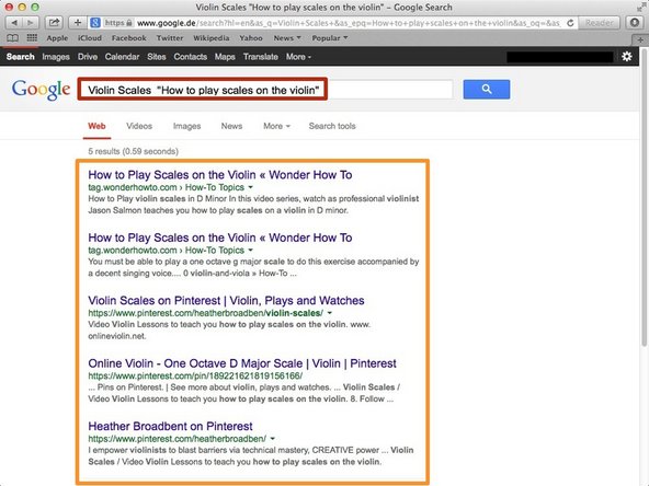 The keywords you put in will appear here