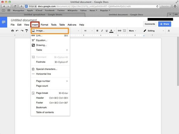 Click &quot;Insert&quot;