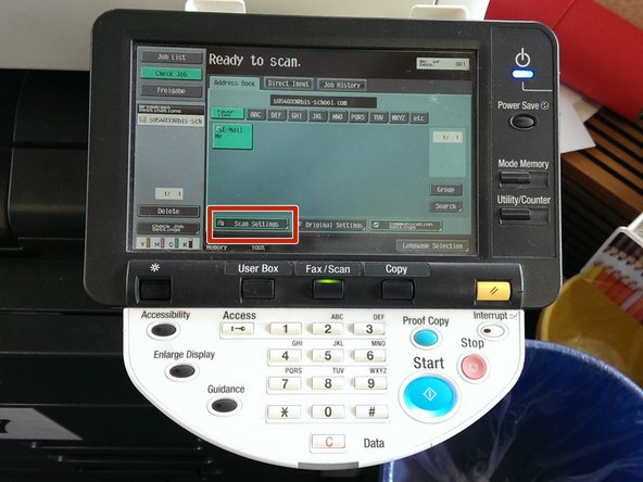 Click on &quot;Scan Settings&quot;