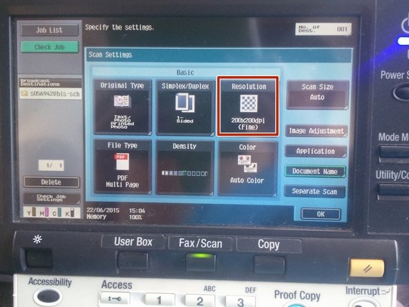 Click &quot;Resolution&quot;