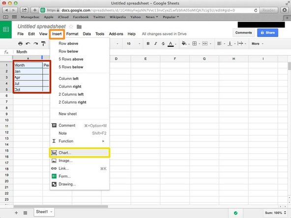 Select the table by click and drag the cursor.