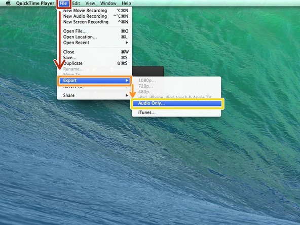 Select the 'File' option located on the top left of the screen.