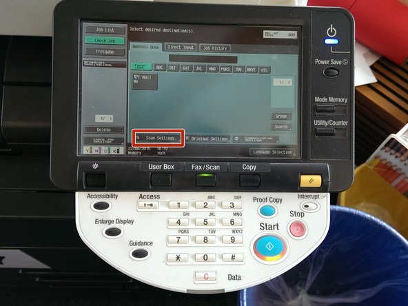 Click on &quot;Scan Settings&quot;