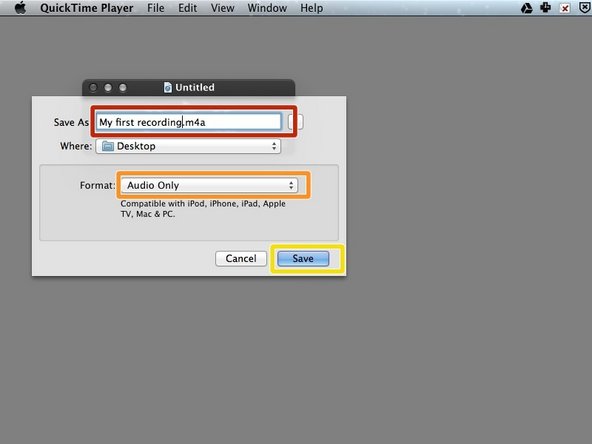 Choose a sensible name and a location where you won't be tempted to delete this file