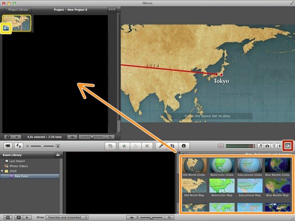 Click the icon of world.