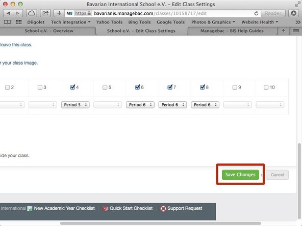 Scroll down to the bottom of the page, and click on 'Save changes'