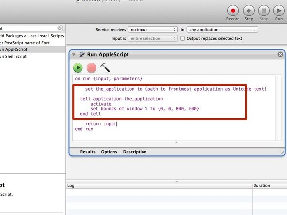 Copy/Paste the code below in the script window, so that it looks exactly like this screenshot