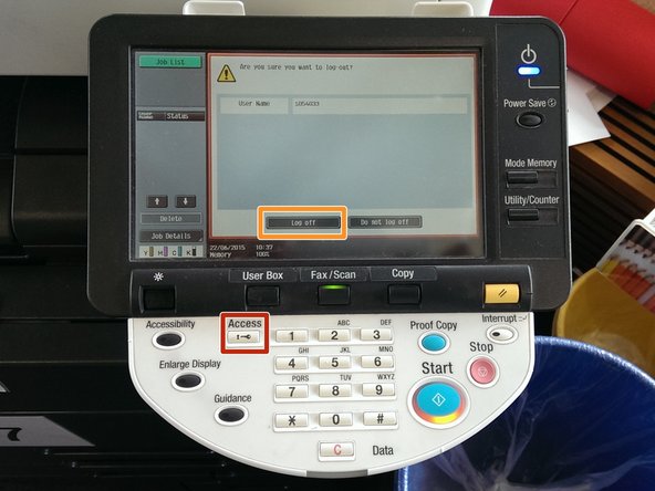 Click on &quot;Access&quot;