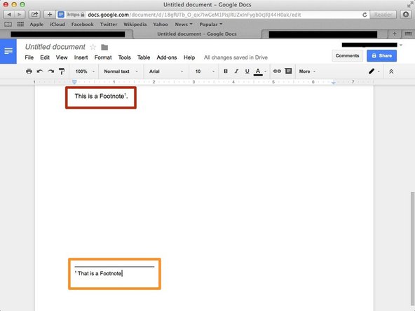 The footnote was created for the word with the small 1 on the right side of it