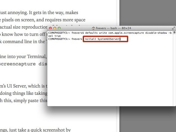 In your Terminal window, copy/paste the code below, and then press 'return' on your keyboard