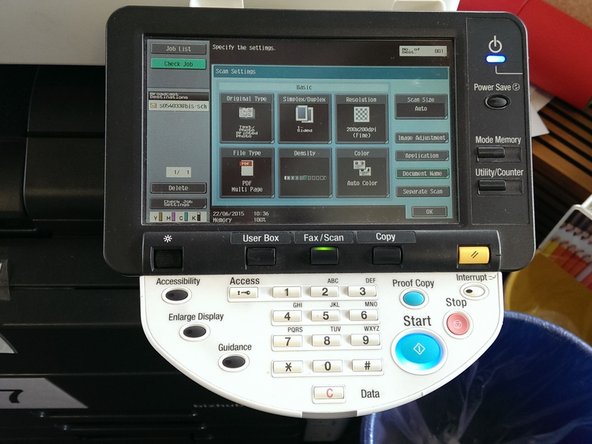 Change the settings to how you want them